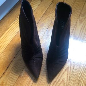 Brown, Guess Booties size 7